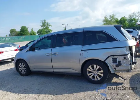 2014 Honda Odyssey Ex-L z USA, uszkodzony, nr VIN 5FNRL5H66EB136355